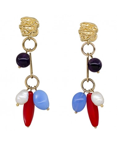 Bahia Earrings Amethyst Margidarika Jewelry