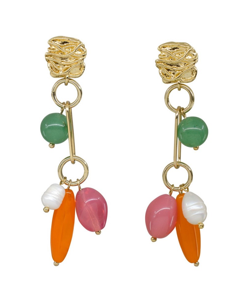 Bahia Earrings Green Aventurine Margidarika Jewelry